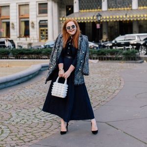 halogen x atlantic-pacific bow detail lace midi dress